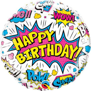 Bright Comic <br> Happy Birthday - Sweet Maries Party Shop