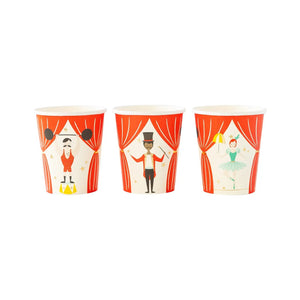 Carnival <br> Party Cups (8) - Sweet Maries Party Shop