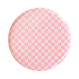 Check It! Tickle Me Pink <br> Dinner Plates (8) - Sweet Maries Party Shop