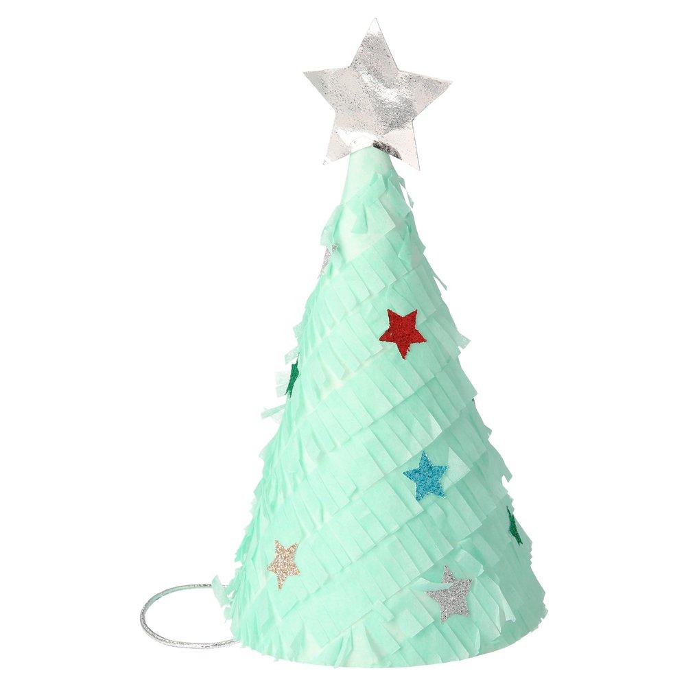 Christmas Tree <br> Party Hats (6) - Sweet Maries Party Shop