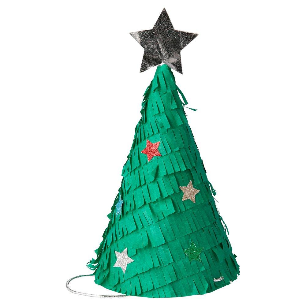 Christmas Tree <br> Party Hats (6) - Sweet Maries Party Shop