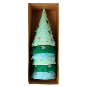Christmas Tree <br> Party Hats (6) - Sweet Maries Party Shop