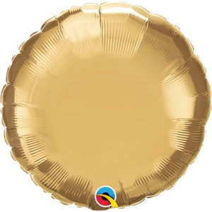 Chrome Gold <br> Round Personalised Foil Balloon - Sweet Maries Party Shop