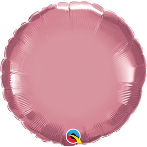 Chrome Mauve <br> Round Personalised Foil Balloon - Sweet Maries Party Shop