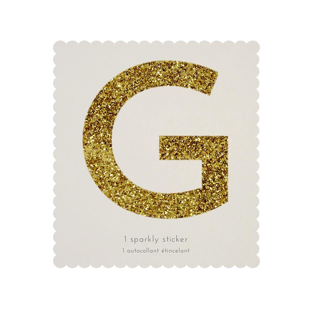 Gold Glitter Letter - G
