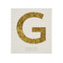 Chunky Gold Glitter G Sticker