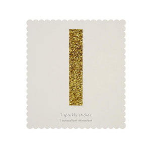 Chunky Gold Glitter I Sticker - Sweet Maries Party Shop