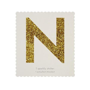 Chunky Gold Glitter N Sticker - Sweet Maries Party Shop