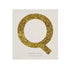 Chunky Gold Glitter Q Sticker