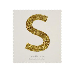 Chunky Gold Glitter S Sticker - Sweet Maries Party Shop