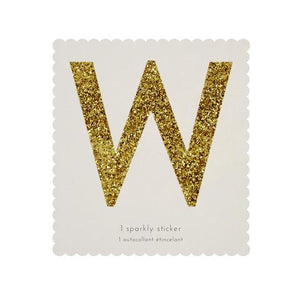 Chunky Gold Glitter W Sticker - Sweet Maries Party Shop