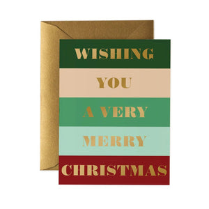 Colour Bar <br> Christmas Card <br> Box Set (8) - Sweet Maries Party Shop