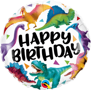 Colourful Dinosaurs <br> Happy Birthday - Sweet Maries Party Shop