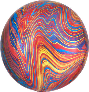 Colourful Marble <br> Orbz Balloon - Sweet Maries Party Shop