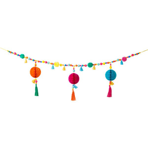 Colourful Pom Pom <br> Garland - Sweet Maries Party Shop