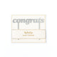 Congrats Cake Topper <br> Silver Acrylic - Sweet Maries Party Shop