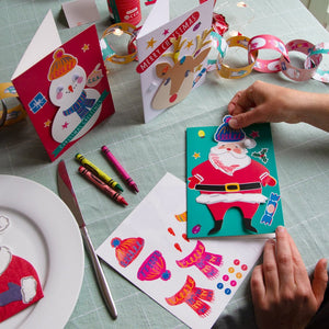 Craft With Santa <br> Card Kit (12) - Sweet Maries Party Shop