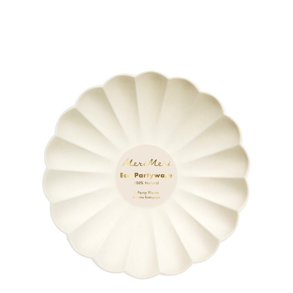 Cream Simply Eco <br> Small Plates - Sweet Maries Party Shop