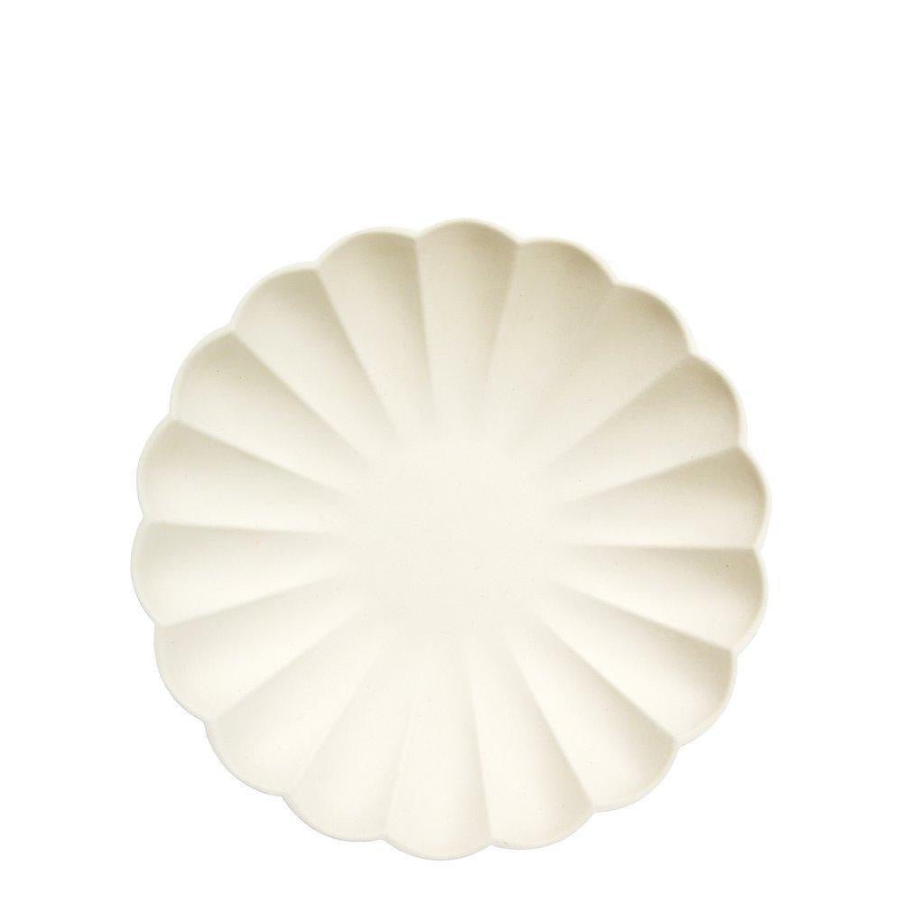 Cream Simply Eco <br> Small Plates - Sweet Maries Party Shop