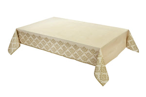 Damask Festive Gold <br> Table Cover (1.8m) - Sweet Maries Party Shop