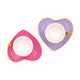 Darling! Heart Espresso Cups <br> Lavender/ Rose - Sweet Maries Party Shop