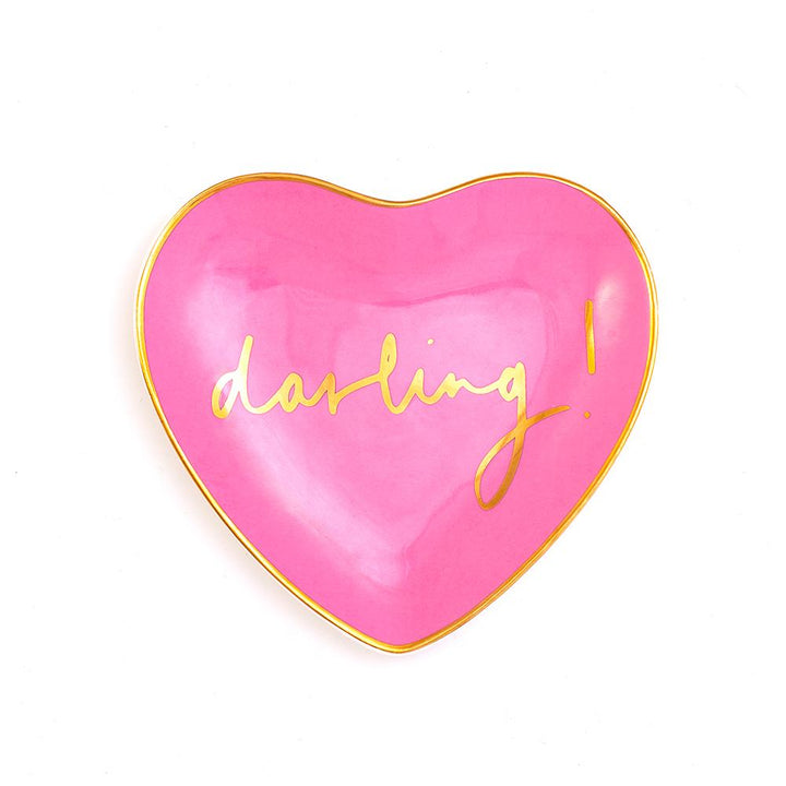 Darling! Heart Trinket Dish <br> Rose - Sweet Maries Party Shop