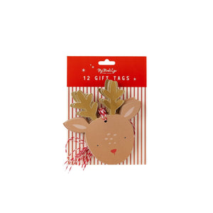 Dear Rudolph <br> Oversized Tags (16) - Sweet Maries Party Shop