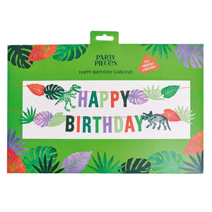 Dinosaur <br> Happy Birthday Garland - Sweet Maries Party Shop