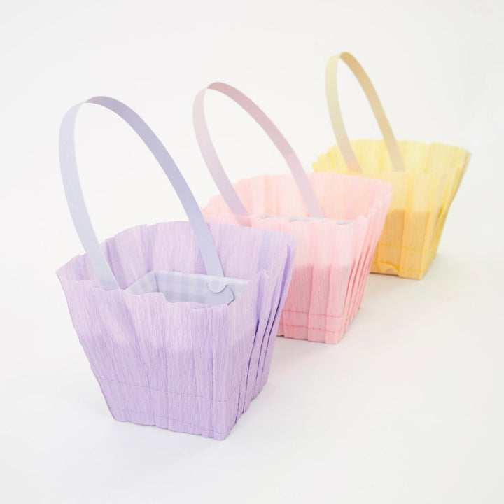 Easter Baskets (br) Set of 6 - Sweet Maries Party Shop