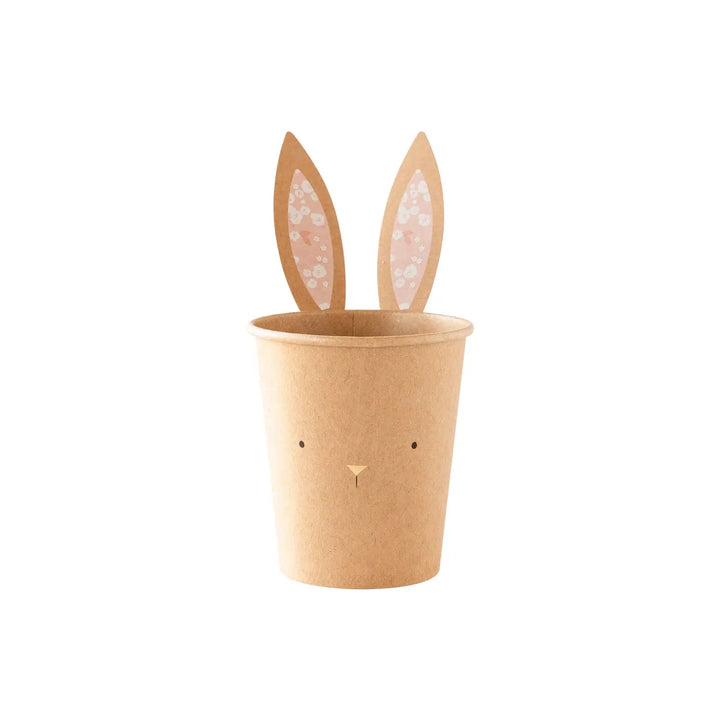 Easter Bunny <br> Kraft Cups (8) - Sweet Maries Party Shop