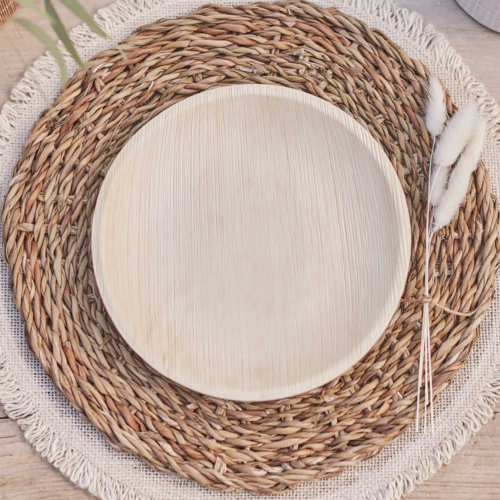 Eco Palm Leaf Plates (8) <br> Biodegradable - Sweet Maries Party Shop