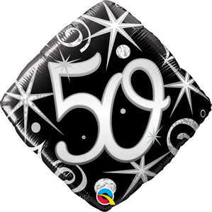 Elegant Sparkles & Swirls <br> 50th Birthday - Sweet Maries Party Shop