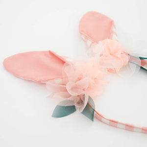 Embellished Gingham <br> Bunny Headband - Sweet Maries Party Shop