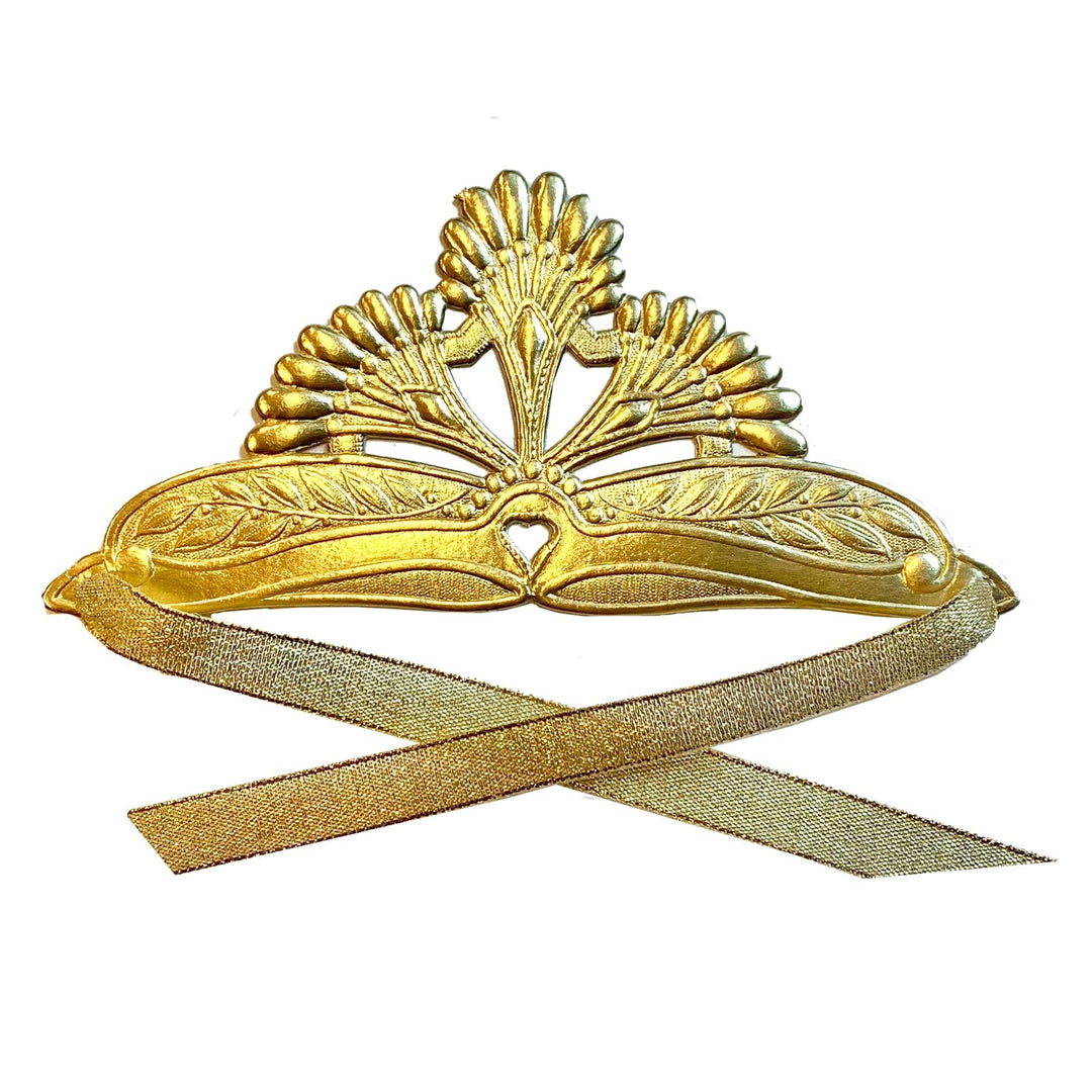 Embossed Gold <br> Tiara Crown (1) - Sweet Maries Party Shop