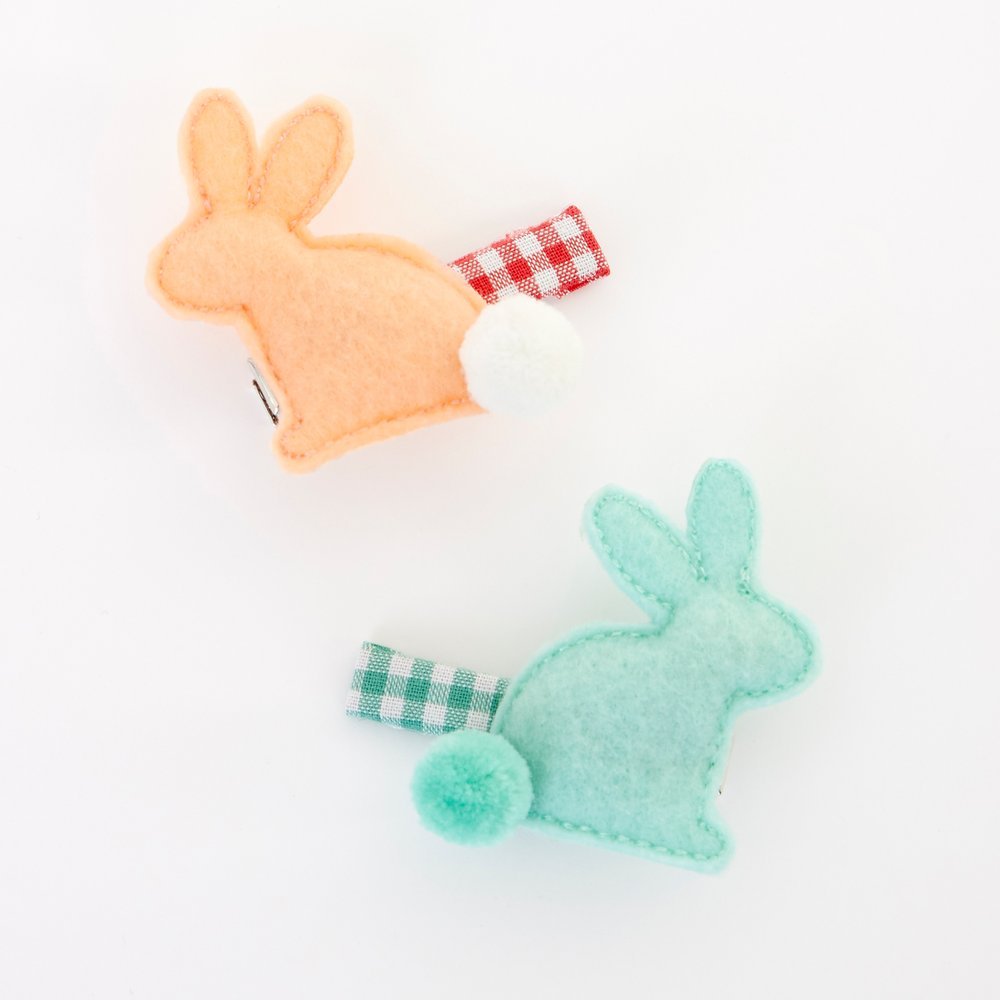 Felt Bunny <br> Hair Clips - Sweet Maries Party Shop