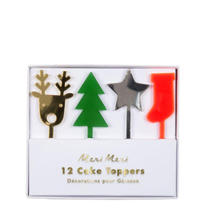 Festive Acrylic Cake Toppers - Sweet Maries Party Shop
