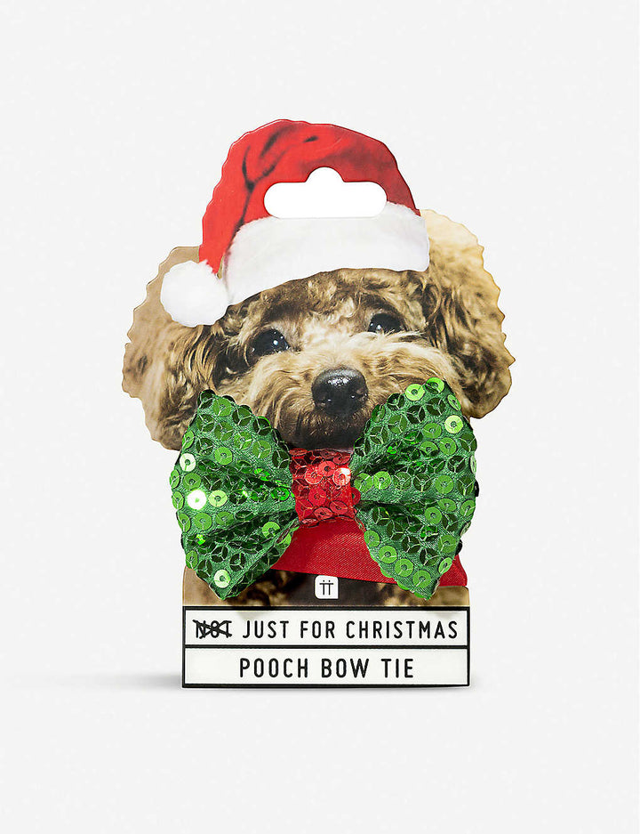 Festive Sequin Pet <br> Bow Tie - Sweet Maries Party Shop