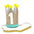 1st Birthday <br> Gold Fabric Crown