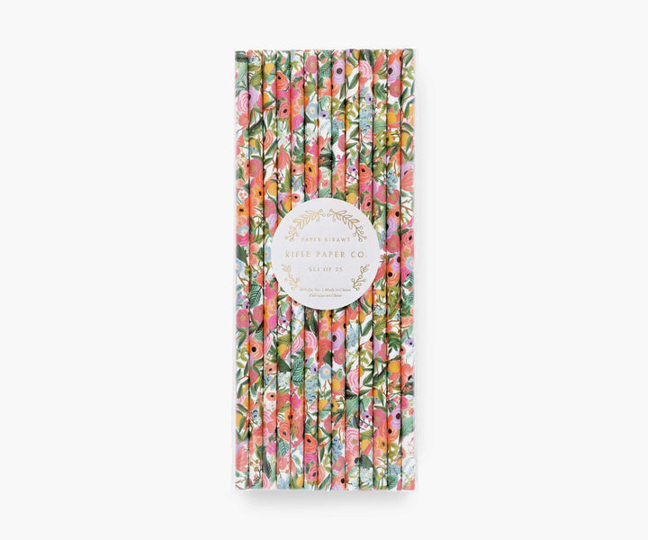 Garden Party <br> Paper Straws (25) - Sweet Maries Party Shop