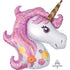 Giant Magical Pink Unicorn <br> Uninflated Balloon (33”/83cm Tall)