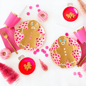 Gingerbread Men <br> Dessert Plates - Sweet Maries Party Shop