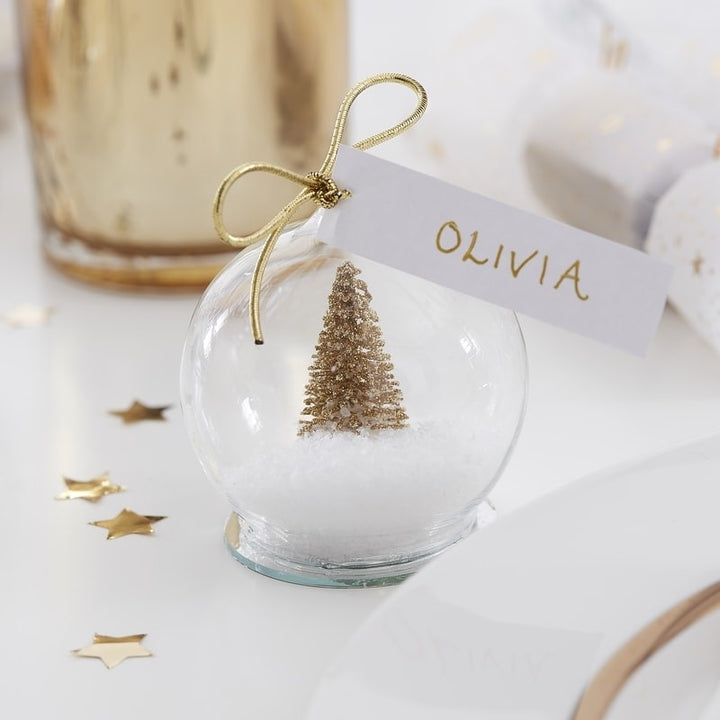 Snow Globe Christmas Place Card Holder (4)