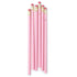 Gold Heart Full Length Pencils <br> Pink