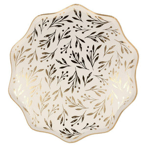 Gold Leaf <br> Dinner Plates - Sweet Maries Party Shop