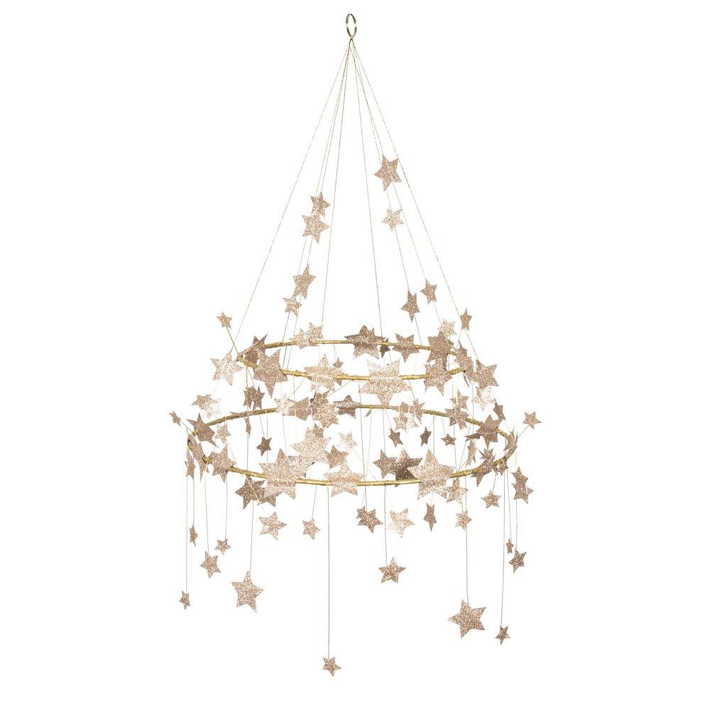 Gold Sparkle <br> Star Chandelier - Sweet Maries Party Shop