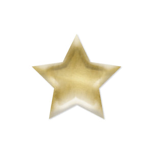 Gold Star <br> Shaped Plates (8) - Sweet Maries Party Shop