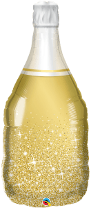Golden Bubbly Wine Bottle <br> 39”/99cm Tall - Sweet Maries Party Shop
