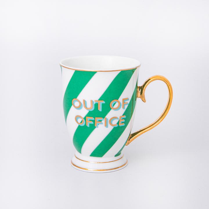 Green Portofino Mug <br> Out Of Office - Sweet Maries Party Shop