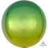 Green & Yellow <br> Ombré Orbz Balloon