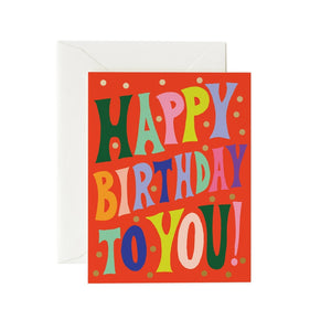 Groovy <br> Birthday Card - Sweet Maries Party Shop